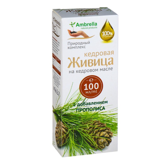 УЦЕНКА Кедровая живица на кедровом масле с прополисом, 100 мл - Фото 1