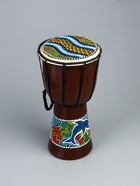 УЦЕНКА Сувенирный музыкальный инструмент «Барабан Джембе ящерица», 14×14×30 см, МИКС - Фото 3