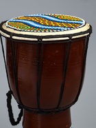 УЦЕНКА Сувенирный музыкальный инструмент «Барабан Джембе ящерица», 14×14×30 см, МИКС - Фото 4