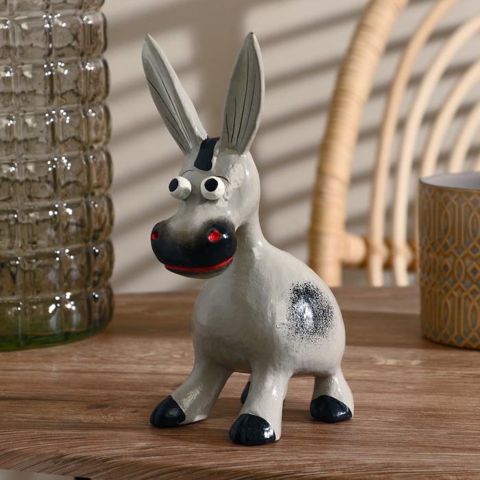 УЦЕНКА Сувенир «Ослик», 12×20×7 см, дерево - Фото 1