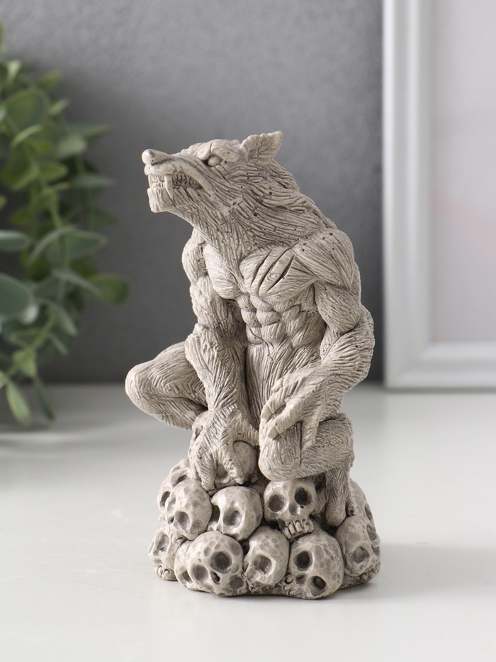 УЦЕНКА Фигурка «Оборотень», 12×7.5×7.5 см, серый - Фото 1