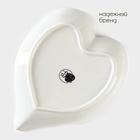 УЦЕНКА Маслёнка BellaTenero «Эстет. Сердце», 17×13.5×8 см, на бамбуковой подставке, фарфор, белая - Фото 7
