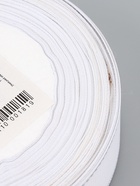 УЦЕНКА Лента репсовая 25 мм × 25 ±1 ярд(23 м ±1 м) серебряные нити №01 белый АУ - Фото 9