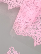 Плёнка для цветов «Ажур», прозрачный/розовый жемчуг, 0.6×9.3±5% м, 40 мкм, 200 г - Фото 2