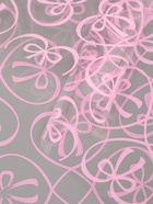 Плёнка для цветов «Бантики», прозрачная/розовая, 0.6×9.3±5% м, 40 мкм, 200 г - Фото 2