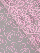 Плёнка для цветов «Бантики», прозрачная/розовая, 0.6×9.3±5% м, 40 мкм, 200 г - Фото 3