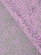 Плёнка для цветов «Бантики», прозрачная/светло- сиреневая, 0.6×9.3±5% м, 40 мкм, 200 г - Фото 3