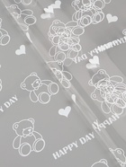 Плёнка для цветов «Мишки», прозрачная/белая, 0.7×7.6 м, 40 мкм, 200 г - Фото 3