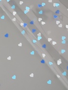 Плёнка для цветов «Сердечки конфетти», прозрачный/сине-голубой, 0.7×7.6 м, 40 мкм, 200 г - Фото 3