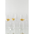 УЦЕНКА Набор бокалов для вина 6 шт "Дарио" 500 мл, 10х25 см, цвет золото - Фото 8