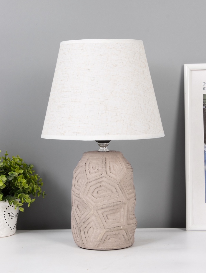 УЦЕНКА Настольная лампа RISALUX «Бриана», Е14, 40 Вт, бежевая, 22.5×22.5×35 см - Фото 1