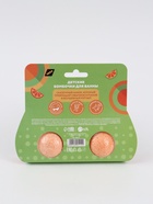 Бомбочки для ванны детские, 2×40 г, аромат апельсин, Чебурашка - фото 121985359