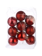 УЦЕНКА Набор шаров пластик d-6 см, 9 шт "Камилла" красный - Фото 7