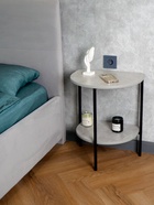 Столик приставной «Лакси Софт», 445×335×545 мм, цвет цемент - фото 121985361