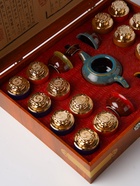 Чайный китайский подарочный набор с сервизом, в чемоданчике, 240 г - Фото 6