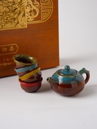 Чайный китайский подарочный набор с сервизом, в чемоданчике, 240 г - Фото 9