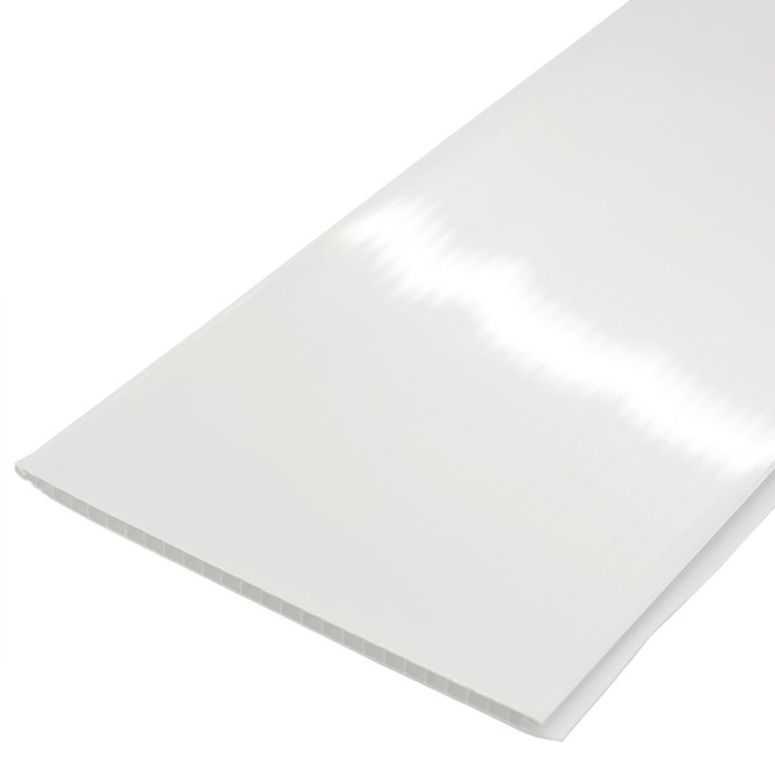 УЦЕНКА Панель ПВХ, Белая лак 2.6×0.25 м - Фото 1