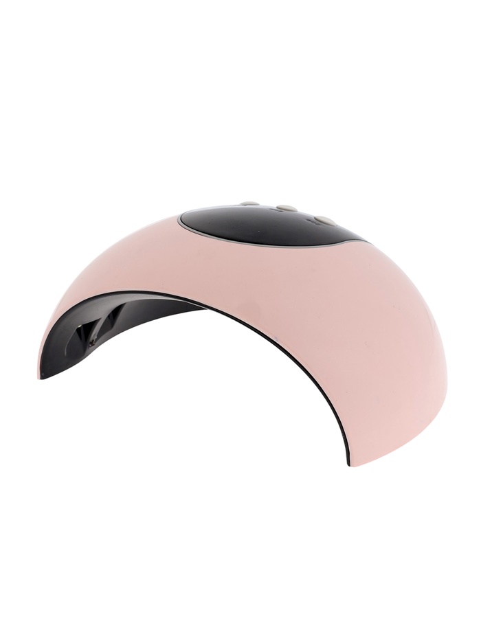 УЦЕНКА Лампа для маникюра Luazon LUF-17, LED, 24 Вт, 8 диодов, таймер 60/90/120 с, USB, розовая - Фото 1