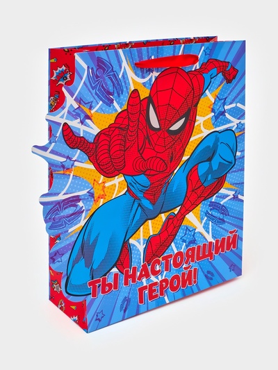 Пакет подарочный «Супергерой», 31×11.5×40 см