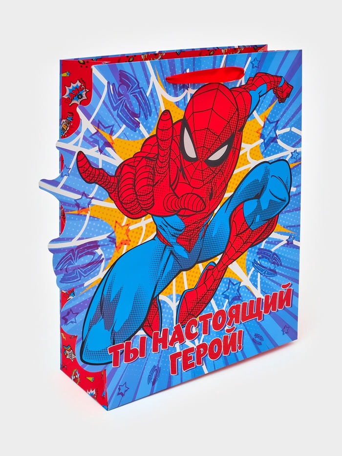 Пакет подарочный «Супергерой», 31×11.5×40 см - Фото 1