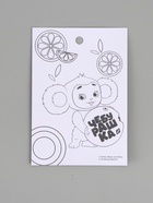 Наклейки детские «Чебурашка», c раскраской на обороте, 11×15.5 см - Фото 4