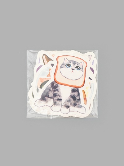 Стикеры «Котики», набор 10 шт., 7×7 см