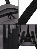 Рюкзак, водонепроницаемое дно, 2 отделения, 3 кармана, 31×14.5×45 см, серый  (артикул 10961136)  большой выбор товаров оптом и в розницу по низким ценам с доставкой