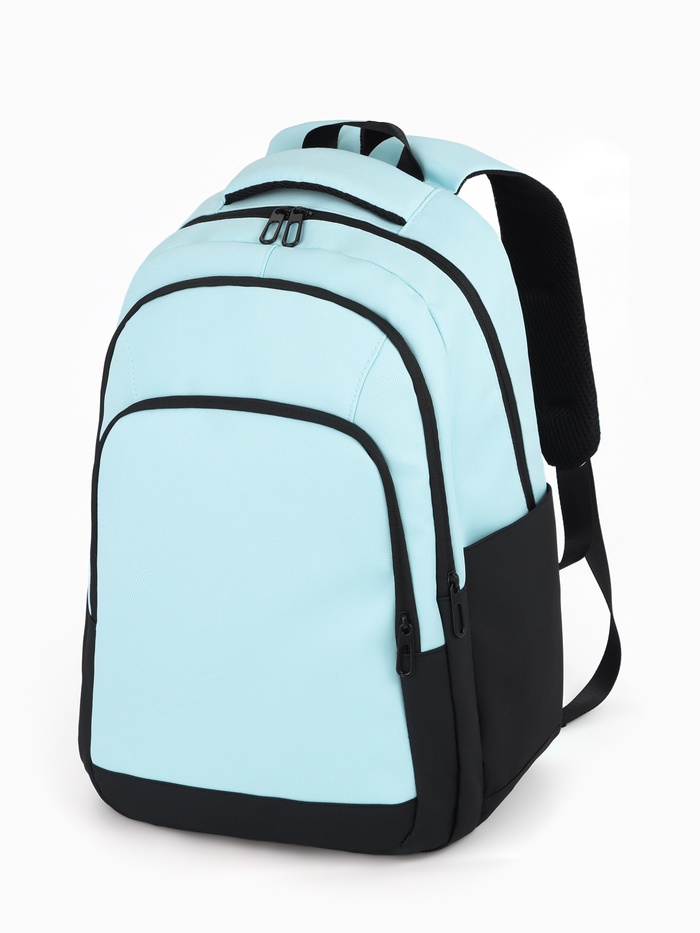 Рюкзак, водонепроницаемое дно, 2 отделения, 3 кармана, 31×14.5×45 см, голубой - Фото 1