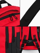 Рюкзак, водонепроницаемое дно, 2 отделения, 3 кармана, 31×14.5×45 см, красный  (артикул 10961139)  большой выбор товаров оптом и в розницу по низким ценам с доставкой