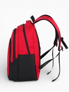 Рюкзак, водонепроницаемое дно, 2 отделения, 3 кармана, 31×14.5×45 см, красный  (артикул 10961139)  большой выбор товаров оптом и в розницу по низким ценам с доставкой