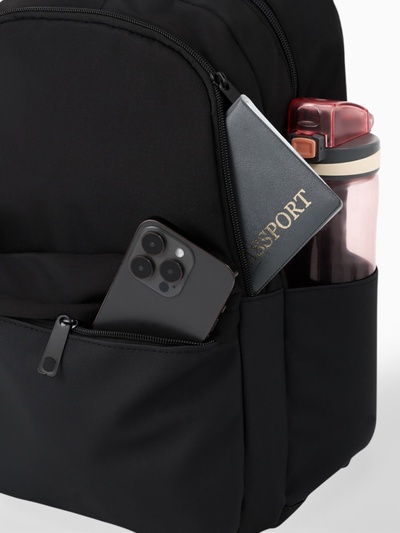 Рюкзак, водонепроницаемое дно, 2 отделения, 3 кармана, 27×14×39 см, чёрный