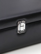 Шкатулка подарочная под 2 бутылки «Гладкая кожа» и набор 3 предмета, чёрная, 35×26.5×12 см - Фото 6