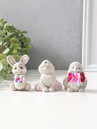 Набор фигурок 3 шт. «Весёлые кролики», 6×5 см  (артикул 10982515)  большой выбор товаров оптом и в розницу по низким ценам с доставкой