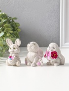 Набор фигурок 3 шт. «Весёлые кролики», 6×5 см  (артикул 10982515)  большой выбор товаров оптом и в розницу по низким ценам с доставкой