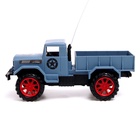 УЦЕНКА Грузовик радиоуправляемый "Военный", работает от батареек, цвет синий - Фото 5