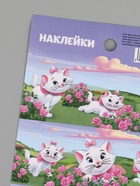 Наклейки бумажные «Кошечка», c раскраской на обороте, 11 × 15.5 см - фото 121985439