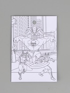 Наклейки бумажные «Супергерои», c раскраской на обороте, 11×15.5 см - Фото 4