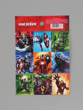 Наклейки бумажные «Супергерои», 11 × 15.5 см