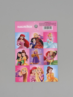 Наклейки бумажные «Принцессы», 11 × 15.5 см
