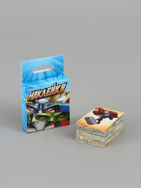 Наклейки для подарков «Супергерои», 42 штуки в коробке, 3 × 4 см