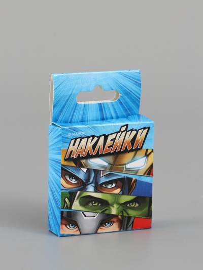 Наклейки для подарков «Супергерои», 42 штуки в коробке, 3×4 см