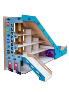 Парковка-трамплин, 12 ячеек, дорожные знаки в наборе 8 шт. - фото 121985529