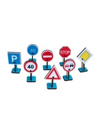 Парковка-трамплин, 12 ячеек, дорожные знаки в наборе 8 шт. - фото 121985532