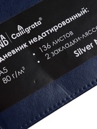 УЦЕНКА Ежедневник недатированный А5, 136 листов в линейку, кожзам «Небраска», серебряный срез, синий - Фото 4