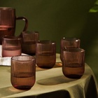 УЦЕНКА Набор стаканов 5 шт. «Модерн» 260 мл, 7.5×9.5 см, круглое дно, розовая - Фото 5