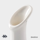 УЦЕНКА Ваза сервировочная Magistro "Бланш" 220мл, 7х7х18,5 см, цвет белый - Фото 2