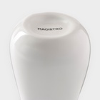 УЦЕНКА Ваза сервировочная Magistro "Бланш" 220мл, 7х7х18,5 см, цвет белый - Фото 4