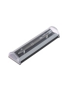 УЦЕНКА Ручка подарочная шариковая в пластиковом футляре автоматическая NEW Стиль серая - Фото 3