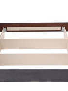 Кровать парящая «Альба», спальное место 1600×2000 мм, велюр, цвет графит  (артикул 10984755)  большой выбор товаров оптом и в розницу по низким ценам с доставкой