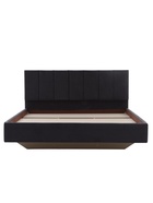 Кровать парящая «Альба», спальное место 1600×2000 мм, велюр, цвет графит  (артикул 10984755)  большой выбор товаров оптом и в розницу по низким ценам с доставкой